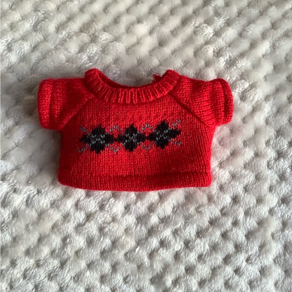 Build A Bear Workshop SmallFry Penguin Sparkly Fur Wearing Red Sweater - Picture 8 of 9